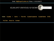 Tablet Screenshot of elegantcrystals.com